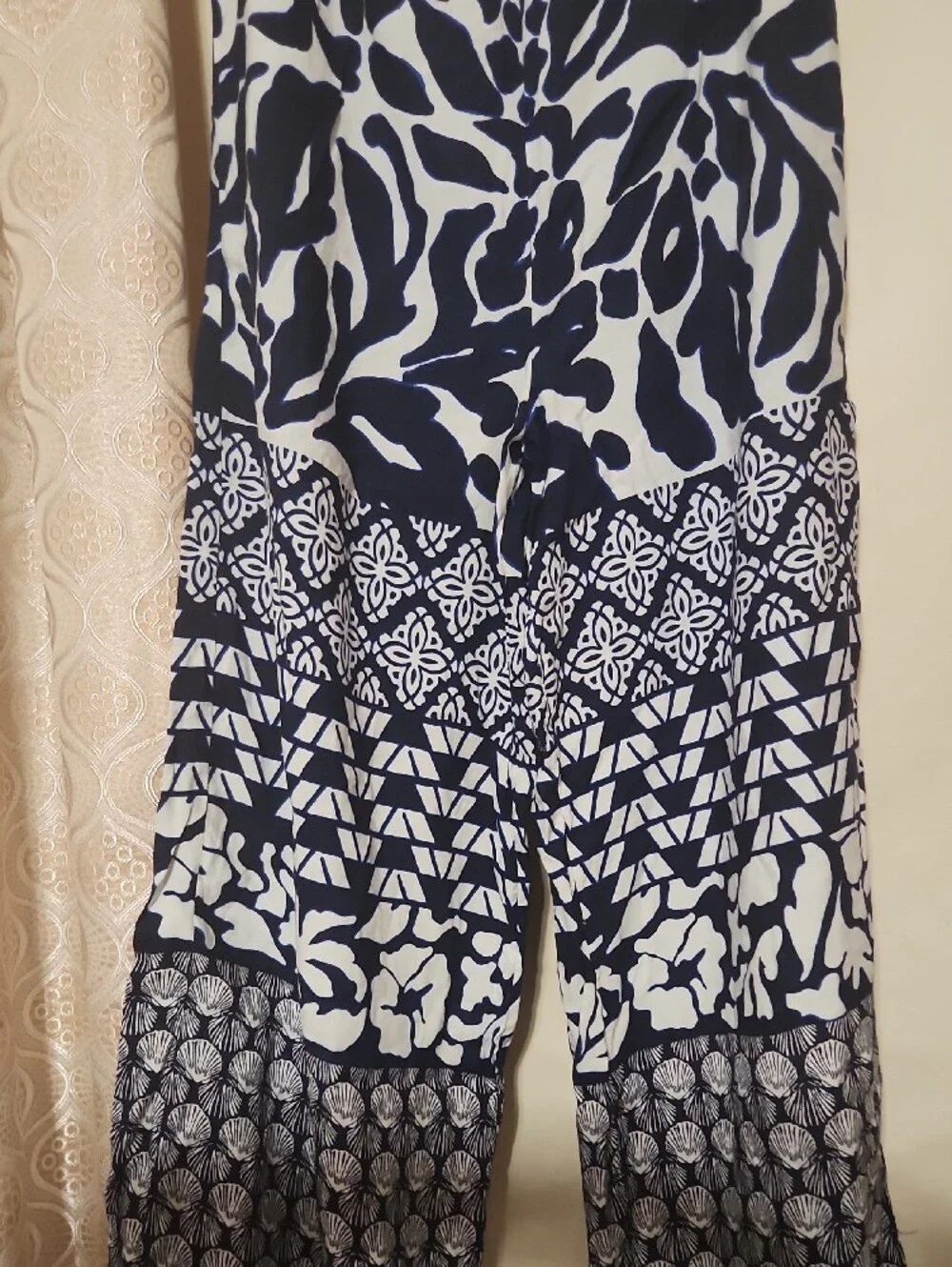 ✨ By Anthropologie Linen Wide‑Leg Pants Large ✨